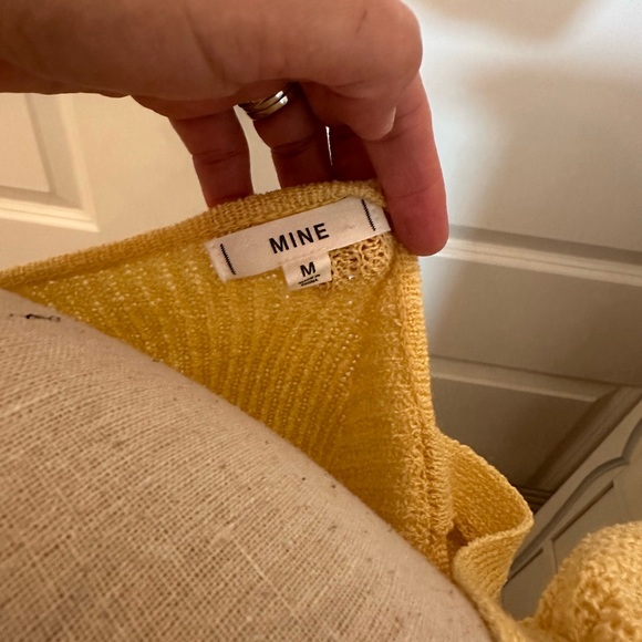 Yellow Knit Sleeveless Top - Picture 3 of 4